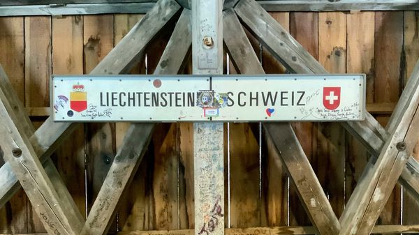 Foto Grenzübergang Schweiz - Liechtenstein